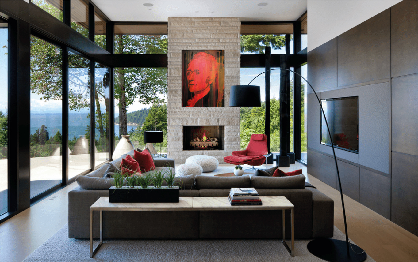 Luxury residence curated with contemporary art